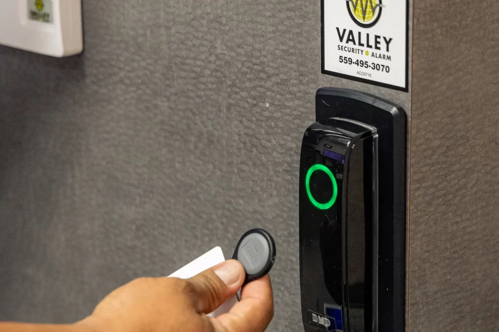 Close up of an Access Control Checkpoint Device